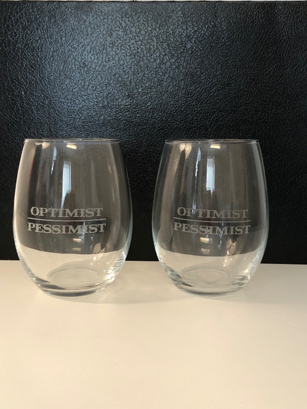 Susquehanna Glass 21oz Stemless Wine Glasses Set of 2